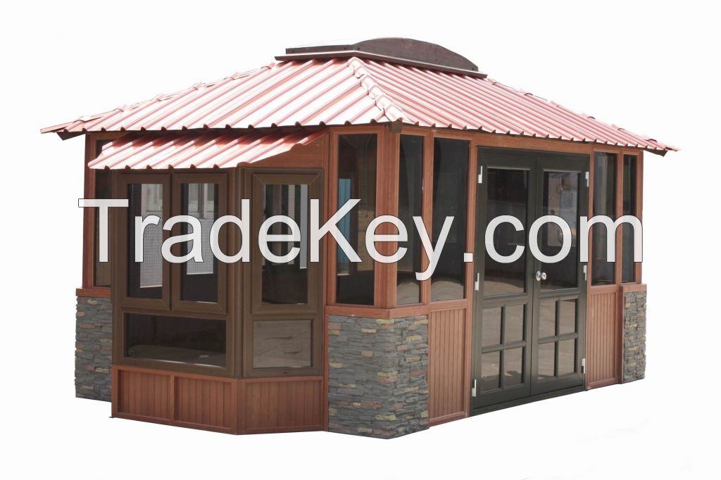 wood plastic composite gazebo