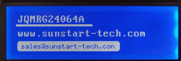 24064 LCD Module (RS232 interface)