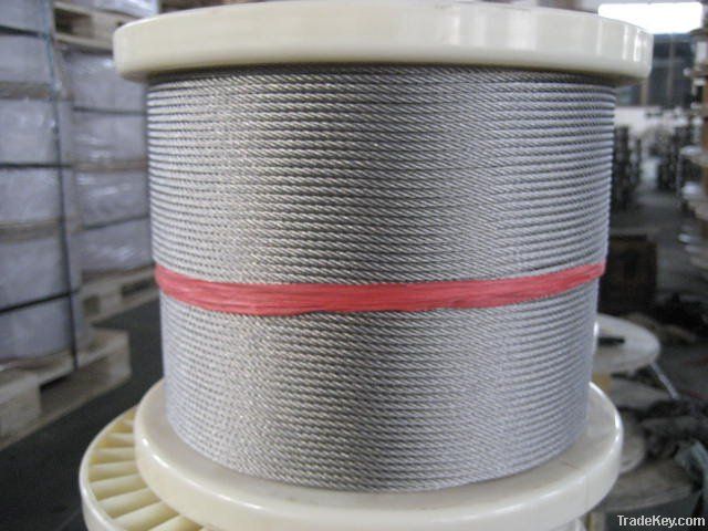 Stainless Steel Wire Rope for Lifting and Rigging 6 x 36SW + IWRC/FC