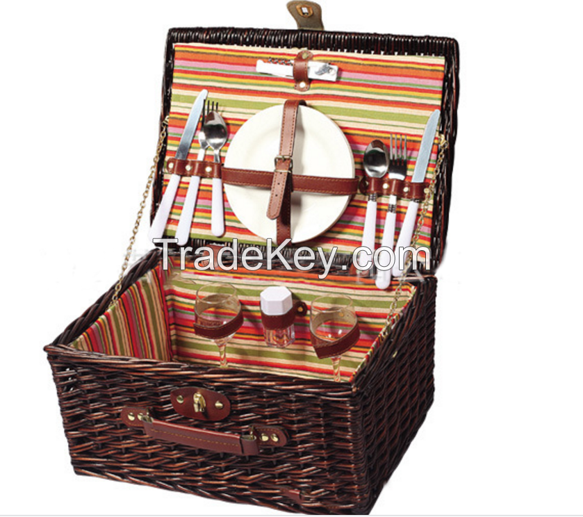 wicker picnic basket