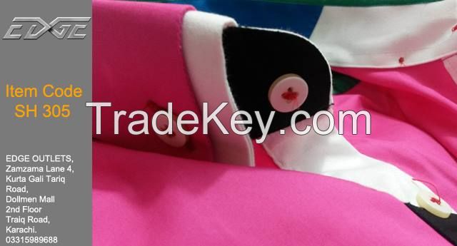 Shirts With Emblished Collars and Cuffs