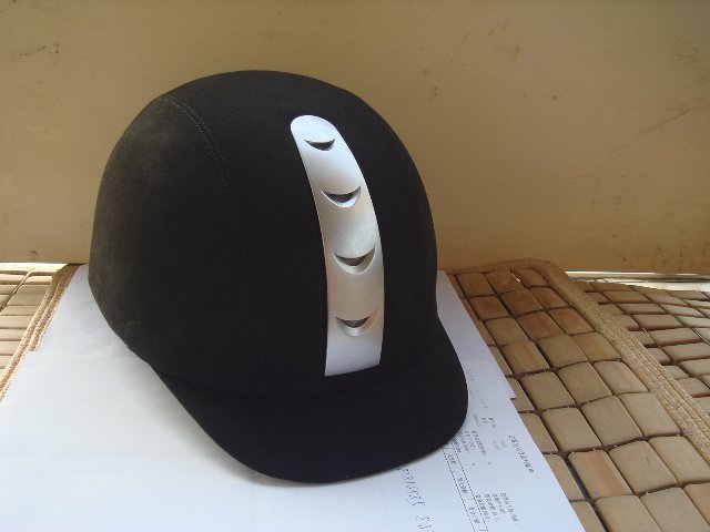 Microfiber riding helmet