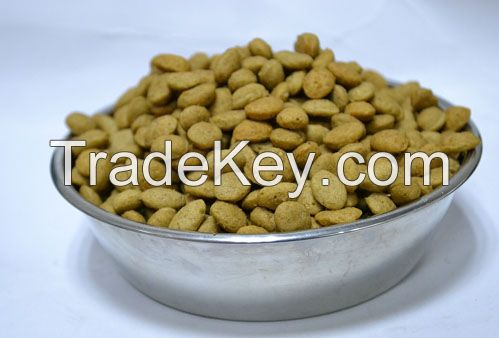 Dry pet dog food