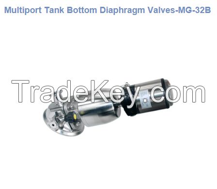 Multiport Tank Bottom Diaphragm Valves/Multiport Diaphragm Valve /Multiple Channel Diaphragm Valve/Multiport  Diaphragm Valves/Welding Combined Multiport Diaphragm Valve