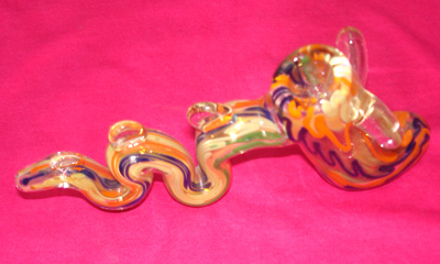 glass bluetube hammer, bubbler, peanuts, spoons, pipes, pendants,