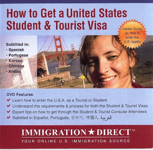 US STUDENT &amp; TOURIST VISA MULTI LANGUAGE DVD