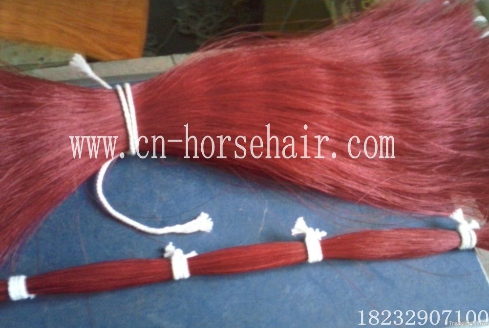 dyed horsetail hair