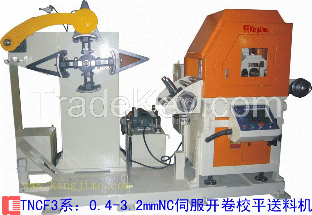 Steel coil  NC uncoiler leveler feeder