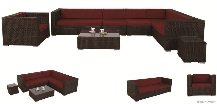 PE Rattan Sofa Set