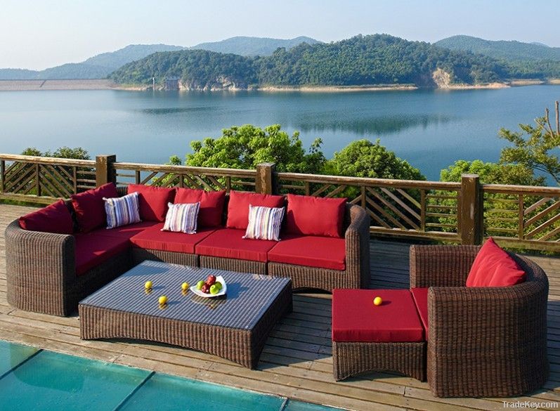 Outdoor Rattan Sofa Set