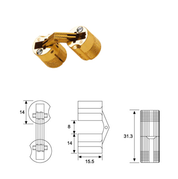 ZAMAC CYLINDER HINGE