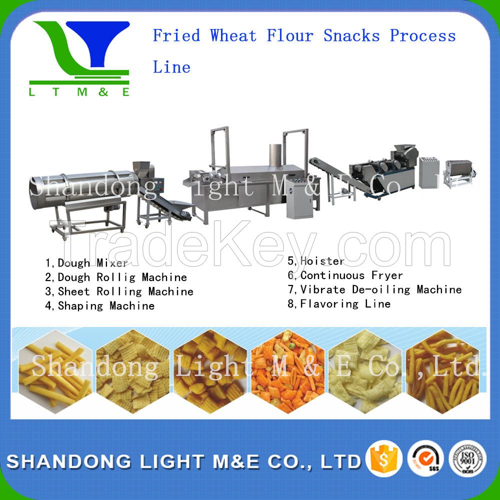 Fried Wheat Flour Snacks Process Line