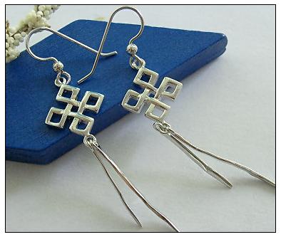 Sterling Silver Stylish Eardrops