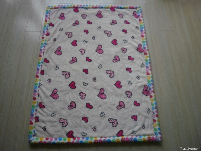 Printed coral fleece Baby Blanket