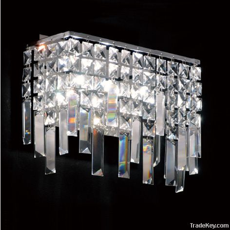 Square Crystal Wall Lamp