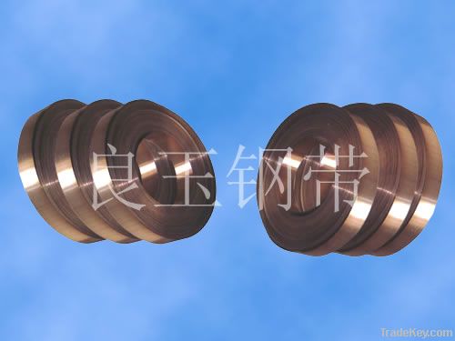 Spring steel strip for rolling shutter door