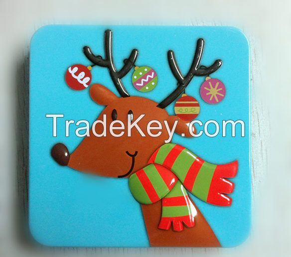 gift storage tin box, X'Mas gift box, gift card holder