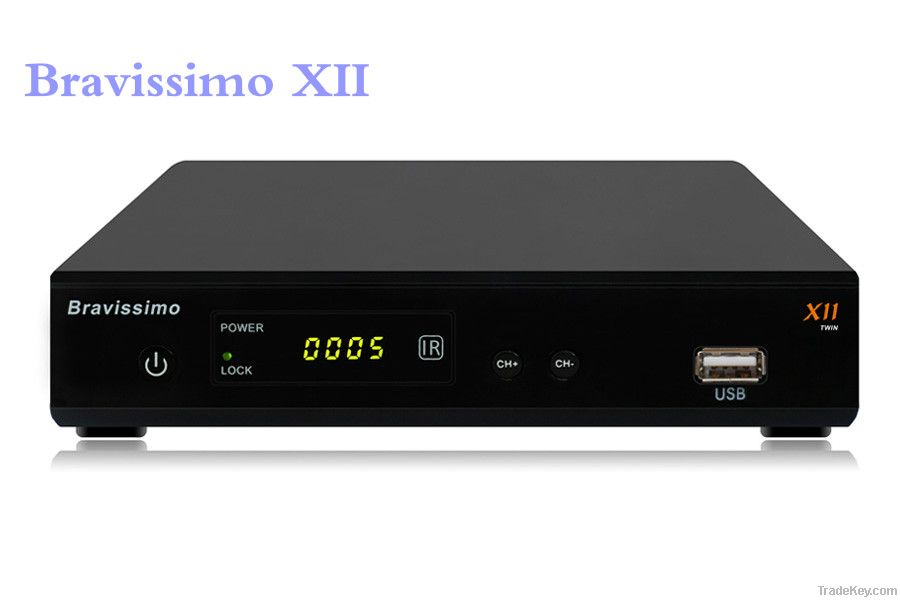 Azbox Azclass Bravissio XII Twin Tuner SKS Nagra 3 Receptor