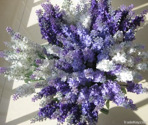 10-head Lavender bush artificial flower decoration wedding