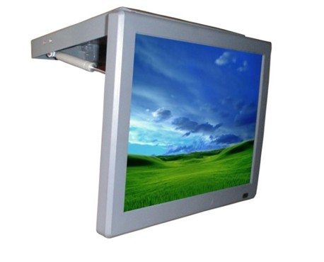 15inch flip down bus lcd monitor, bus advertisement player, bus TV, Lcd