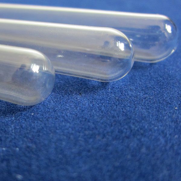 Sealed transparent quartz glass test tube for experiment