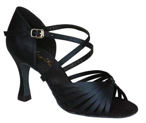 Satin latin dance shoes