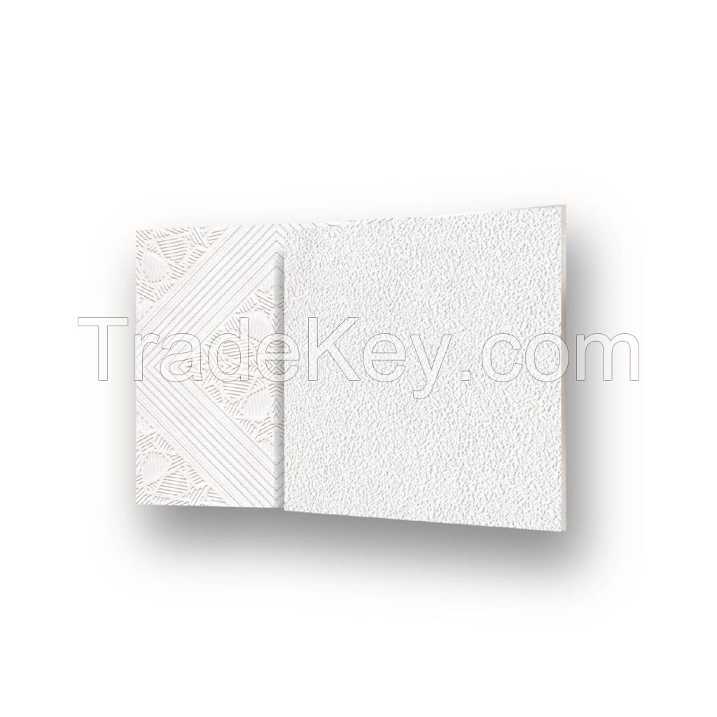 2017 High Quality PVC Gypsum Ceiling Tiles Soundproof and Fireproof Decorative