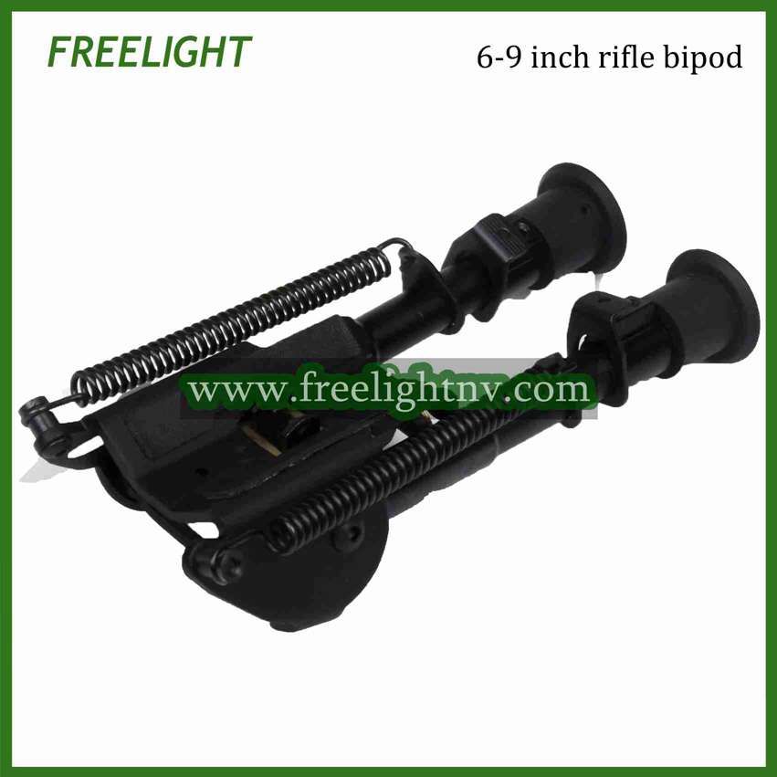 6-9 inch Harris Style bipod Adjustable legs Hinged base hunting rifle bipod