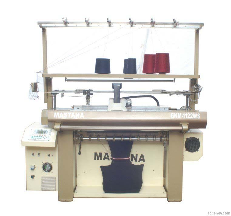 Fully Computerised Widening Flat Knitting Machine