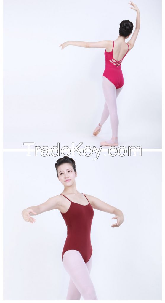 Dttrol Lycra cross-back camisole leotard ballet leotard for latin dance(D031012)