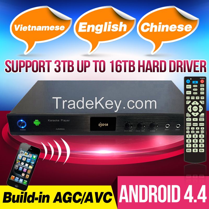 New! Android 4 CORE Full HD karaoke player, Chinese, English, Vietnamese