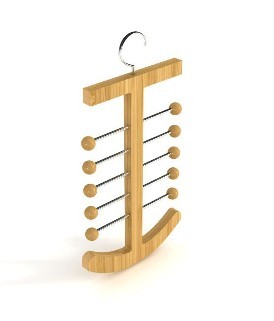 Bamboo Tie rack