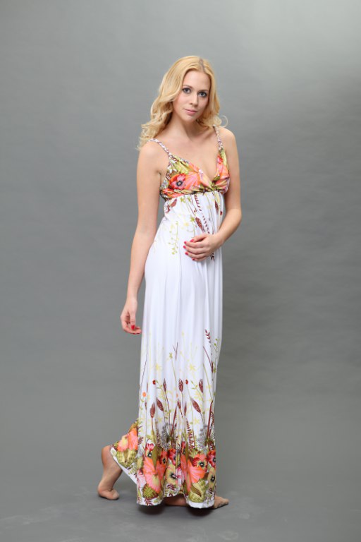 White angel maxi dress-ROPE 0344