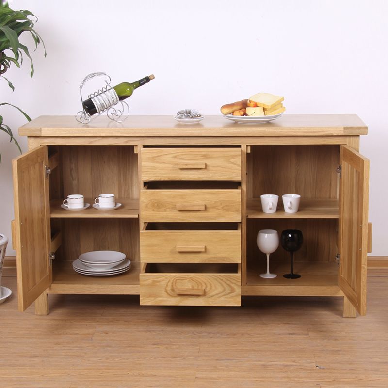 Solid Oak 4+2 Sideboard