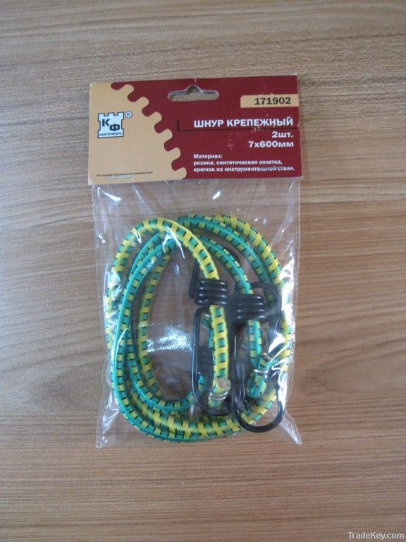 bungee cord with rubberizehook elastic strap bungee strap elastic cord