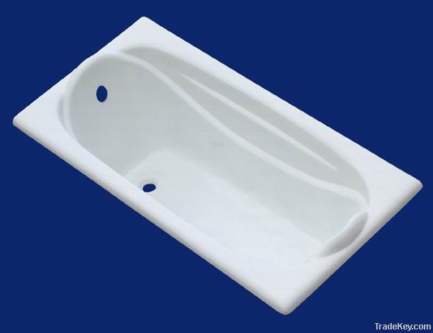 Cast iron built-in bathtub