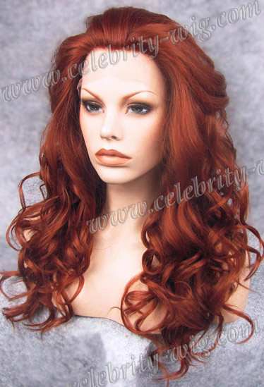 long red synthetic lace front wigs