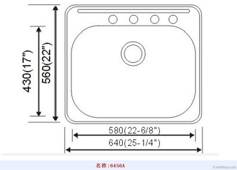 topmount kitchen sinks- 6456A