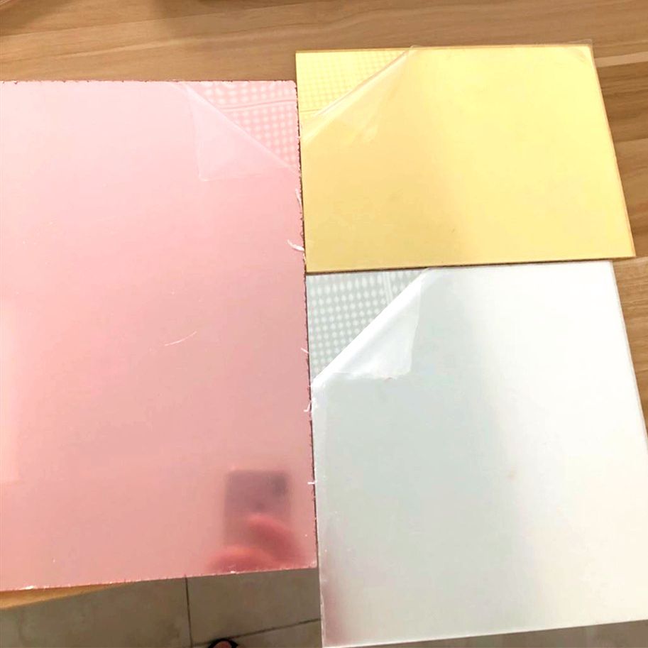 Popular Rose Gold Acrylic Mirror Sheet Pleksi Mirror