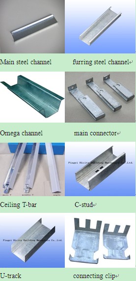 steel channel system and T-bar frame