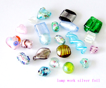 Silver Foil Beads