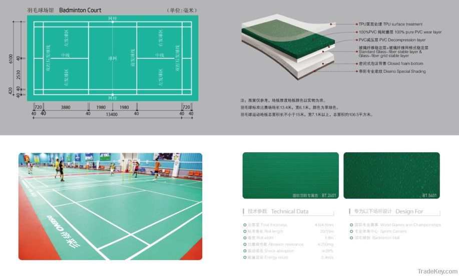 Indoor Badminton Flooring