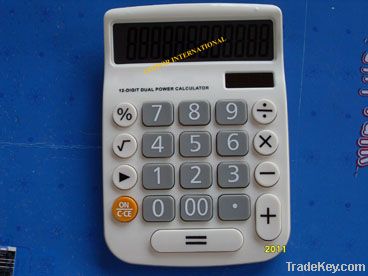 12-Digit Desktop Calculator with Big LCD Display