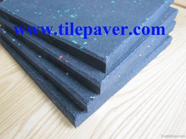 Gym rubber flooring tile