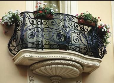 wrought iron balcony railing