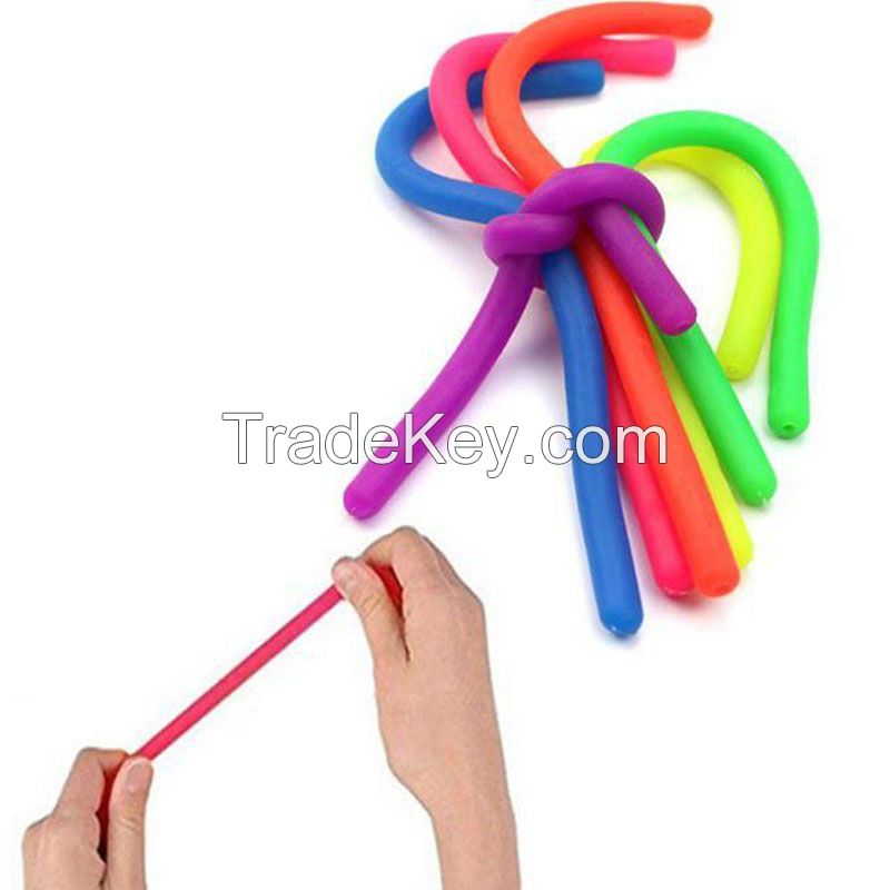 Fashion Tpr Stretchy Noodles Rope Diy Anti Stress Toys String Fidget