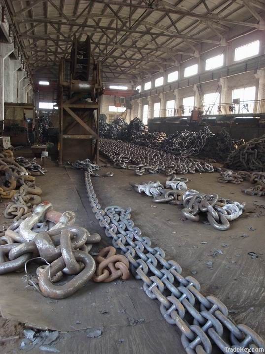 Stud link anchor chain