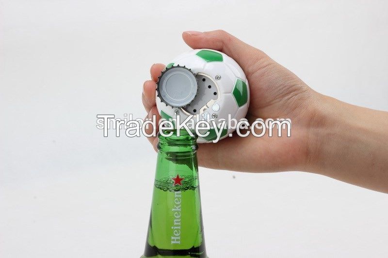 Supply Ecofriendly Football Type Music Bottle Opener For Wedding Gift