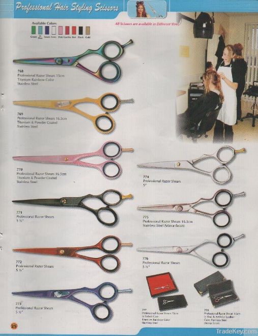 Stainless Steel Scissors (Barber Scissors | Hair Cutting Scissors | Salon Scissors)