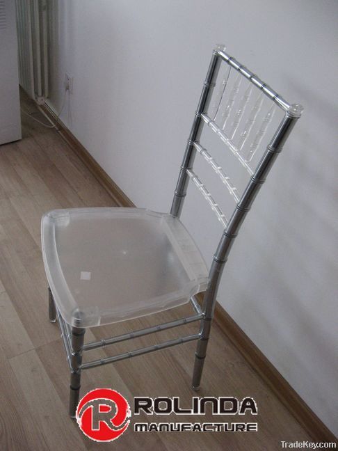 Clear Resin Stacking Chiavari Chair